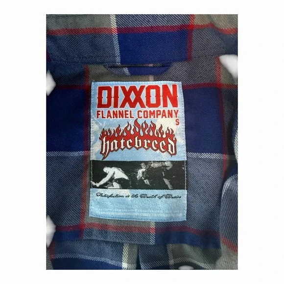 Dixxon Flannel The Hatebreed Men's Size Small Long Sleeve Flannel Shirt - Picture 2 of 3